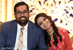 Cute picture with Indian bride and groom. indian wedding reception,indian bride and groom