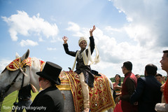 Indian groom riding baraat horse Indian groom riding baraat horse