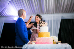 Indian wedding reception cutting the cake scene indian wedding reception,indian wedding reception photography,indian bride and groom,indian wedding cake