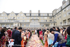 Maharani walking down the petal isle Maharani walking down the petal isle