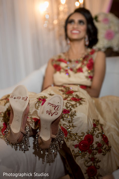 Indian bride personalized heels Indian bride personalized heels