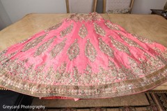Pink and gold lengha skirt Pink and gold lengha skirt