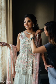 Perfect Indian bridal attire. indian bride,getting ready,indian bridal fashion