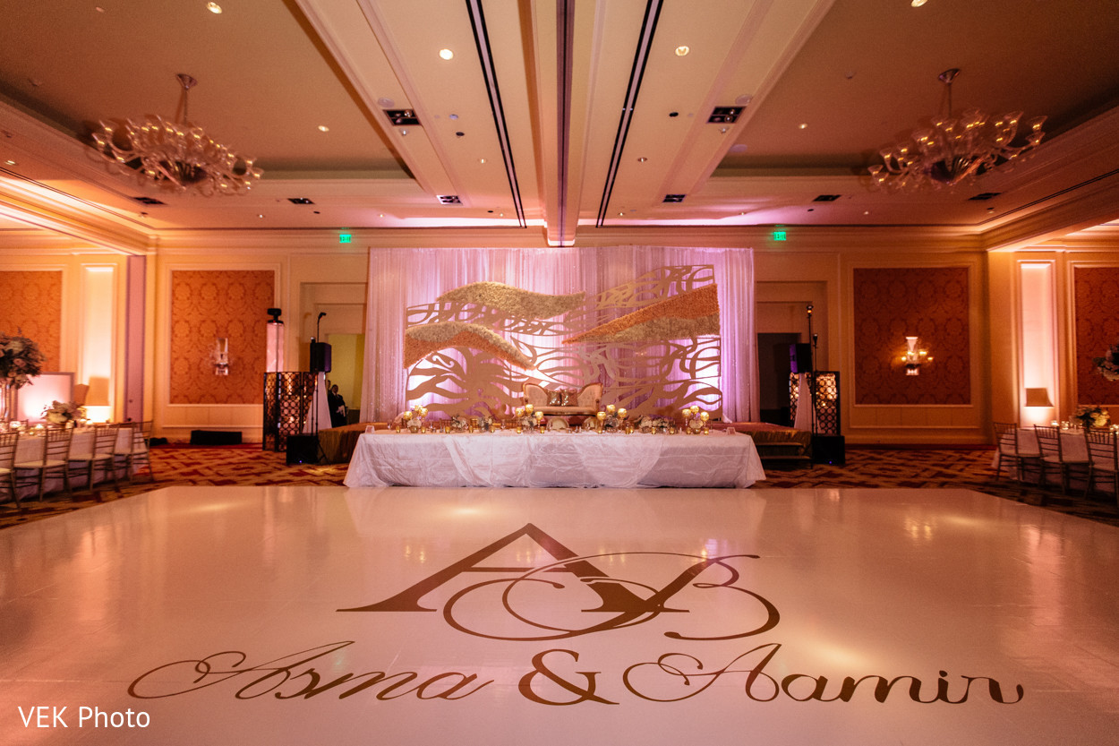Personalized Indian wedding dance floor. Photo 134420
