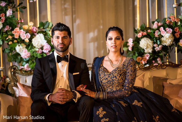 Gorgeous indian couple's portrait