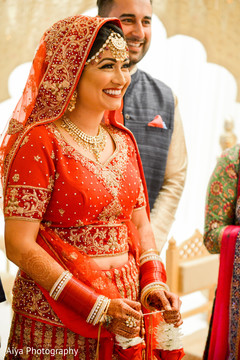 Lovely indian bride at her wedding ceremony Lovely indian bride at her wedding ceremony