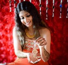 Indian bride showing splendid tikka indian wedding gallery,pre- wedding celebrations,indian bridal tikka,indian bride