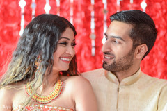 Sweet indian couple during pre-wedding celebrations Sweet indian couple during pre-wedding celebrations