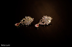 Amazing indian bride's chandelier earrings indian bride jewelry photography,indian bridal jewerly,indian bride accessories