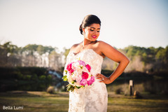 Dazzling indian bride indian bridal fashion,indian bridal bouquet,indian bridal makeup