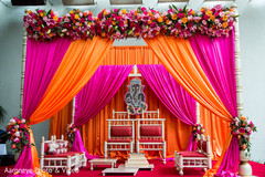 Colorful indian wedding ceremony stage indian wedding stage,indian wedding floral mandap,mandap