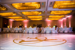Monogrammed dance floor with newlyweds name initials Monogrammed dance floor with newlyweds name initials