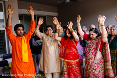 Indian wedding guests praying Indian wedding guests praying