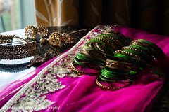 Beautiful green and gold bangles Beautiful green and gold bangles