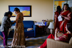 Maharani getting ready at hotel golden lengha,wedding fashion,indian wedding fashion