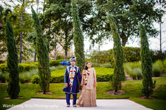 Indian wedding photography bridal lengha,golden lengha,blue sherwani