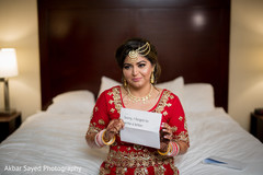 Indian bride receiver letter from groom indian bride getting ready,indian bride fashion,bridal jewelry