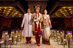 Handsome Rajah escorted through the aisle. Handsome Rajah escorted through the aisle.