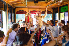Fabulous Indian wedding post ceremony celebration. post indian wedding,transportation,indian bride and groom