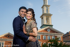 Maharani and Maharajah wedding portrait. reception fashion,indian bride and groom,indian wedding photography