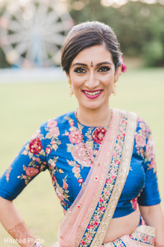 Indian bride hair and makeup inspiration bridal lengha,indian bride hair and makeup