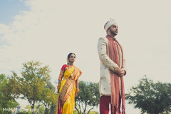 Indian wedding first look scene first look photography,indian bride and groom,outdoor photography