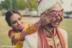 Sweet indian bride and groom first look capture first look photography,indian bride and groom,outdoor photography