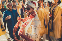 Joyful indian groom dancing during baraat indian wedding baraat,baraat horse,indian groom fashion,dj and entertainment