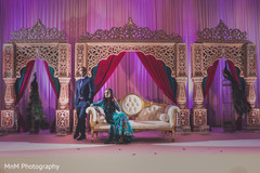 Delightful indian bride and groom's wedding reception photo shoot indian wedding reception decor,indian wedding reception,indian wedding reception photography