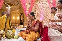 Indian bride during wedding ceremony Indian bride during wedding ceremony