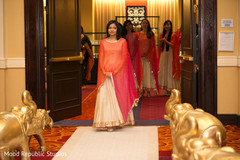 Indian bridesmaids' entrance to wedding ceremony indian wedding ceremony,indian bridesmaids,indian bridesmaids’ fashion