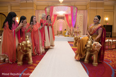 Creative indian bride with bridesmaids capture indian wedding gallery,indian bride fashion,indian bride portrait,indian bridesmaids fashion