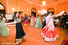 Upbeat indian bride's dance performance indian wedding reception,indian wedding reception photography,indian bride fashion