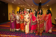 Stunning maharani with her bridesmaids indian wedding ceremony,indian wedding ceremony photography,indian bride fashion,indian bridesmaids