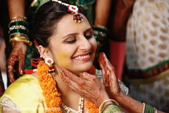 Maharani during Haldi ceremony Maharani during Haldi ceremony