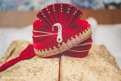 Beautiful red velvet groom turban. Beautiful red velvet groom turban.
