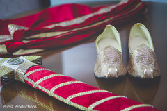 Traditional Indian groom footwear. Traditional Indian groom footwear.