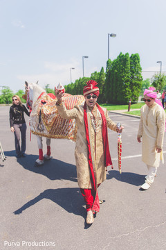Indian groom's arrival. Indian groom's arrival.