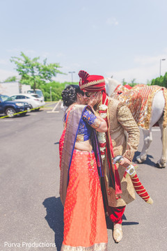 Indian groom sweet moment. Indian groom sweet moment.