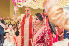 Dreamy Indian bride entrance to the wedding ceremony. Dreamy Indian bride entrance to the wedding ceremony.