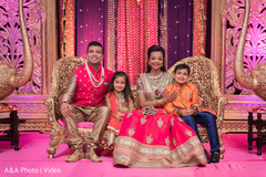Indian bride and groom's portrait Indian bride and groom's portrait