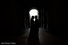 Indian bride and groom silhouette Indian bride and groom silhouette