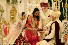 Traditional indian bride and groom's wedding ritual Traditional indian bride and groom's wedding ritual