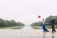 Indian couple walking in Virginia