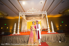 Adorable Indian newlyweds portrait. Adorable Indian newlyweds portrait.