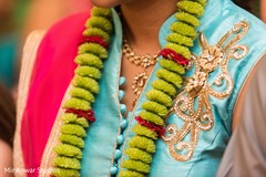 Beautiful green flower garland. Beautiful green flower garland.