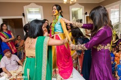 Indian bride's haldi ceremony. Indian bride's haldi ceremony.