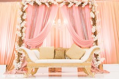 Enchanting sangeet stage decor. Enchanting sangeet stage decor.