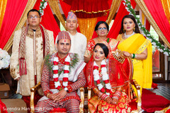 Indian bride and groom wedding portrait Indian bride and groom wedding portrait
