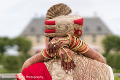 Indian wedding first look photo shoot. Indian wedding first look photo shoot.